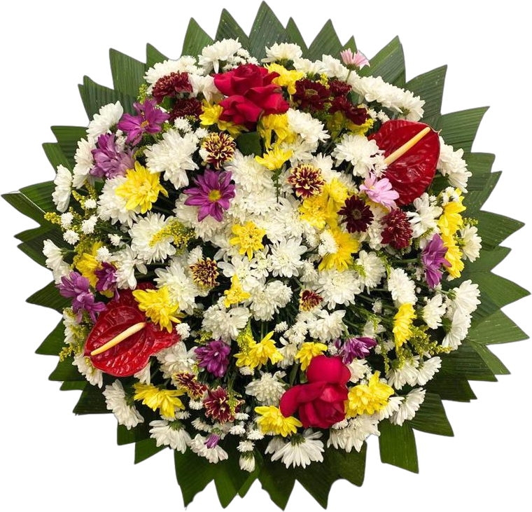 Coroa de flores Colorida — código 40182