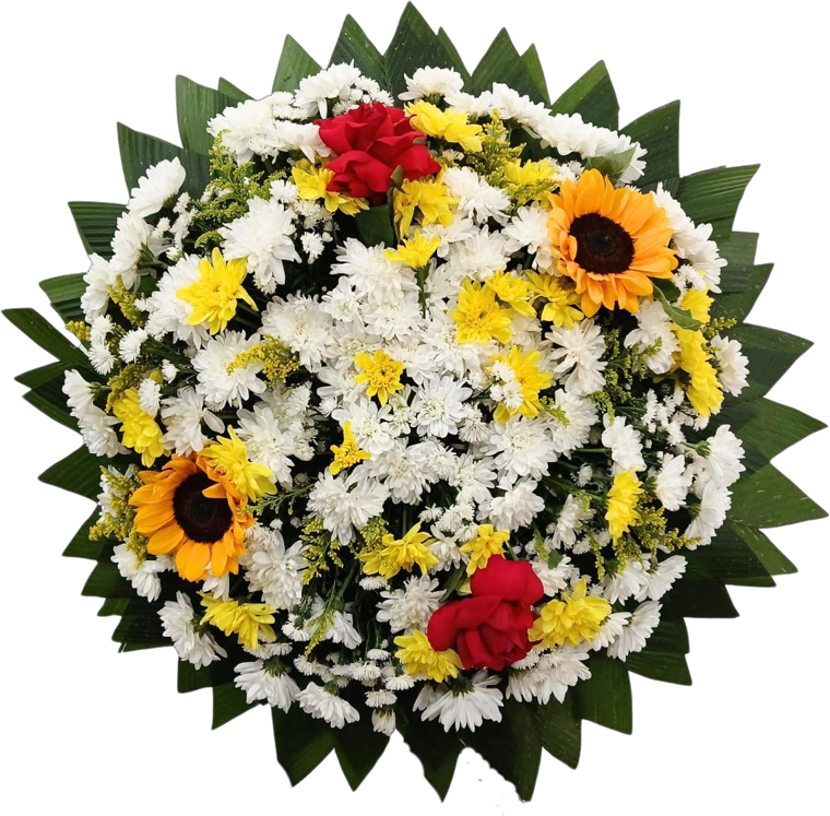 Coroa de flores Amarela — código 40184