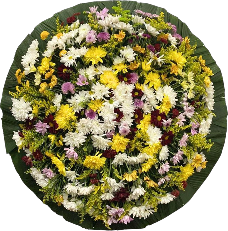 Coroa de flores Simples Colorido — código 40132